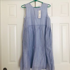 Cotton dress with back bow